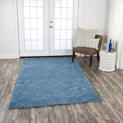 Rizzy Fifth Avenue Fa168B Blue Geometric Area Rug