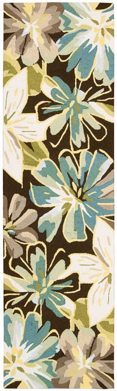 Nourison Fantasy Fa16 Chocolate Floral / Country Area Rug