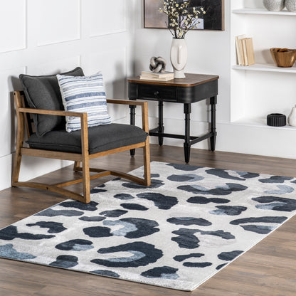 Nuloom Shakira Leopard Nsh2458A Light Gray Area Rug