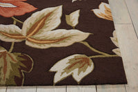 Nourison Fantasy Fa11 Chocolate Floral / Country Area Rug