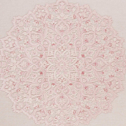 Jaipur Fables Malo Fb123 Bright White / Parfait Pink Area Rug