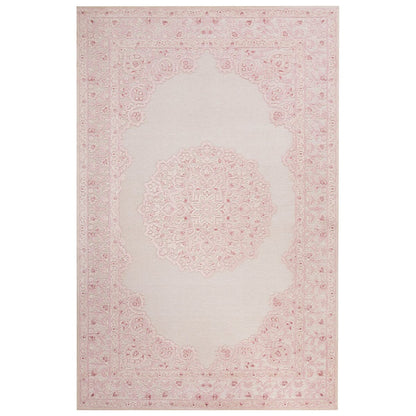 Jaipur Fables Malo Fb123 Bright White / Parfait Pink Area Rug