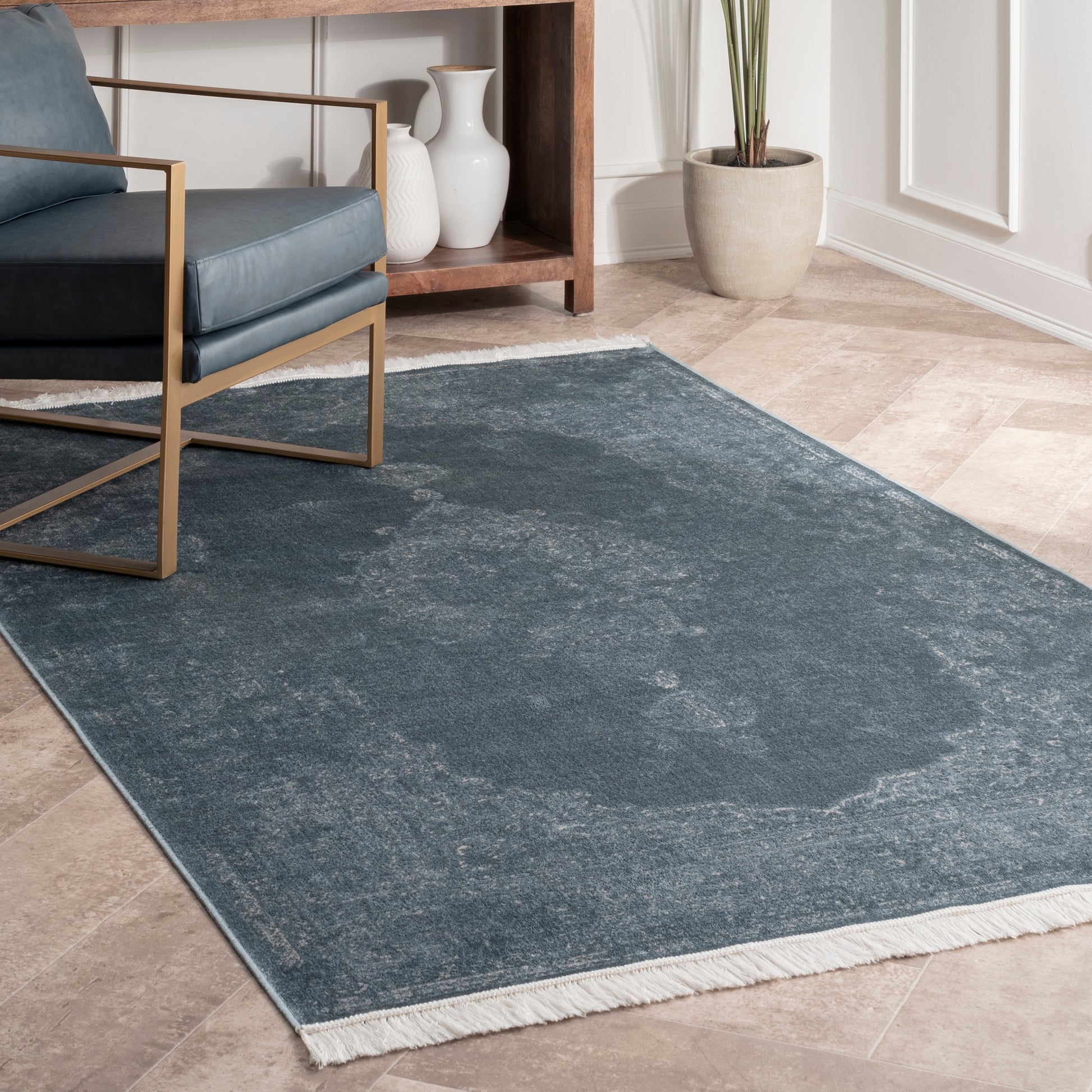 Nuloom Vintage Cantrell Nvi1631B Blue Area Rug