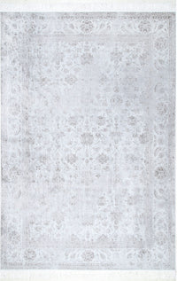 Nuloom Floral Elyse Nfl1630B Silver Area Rug