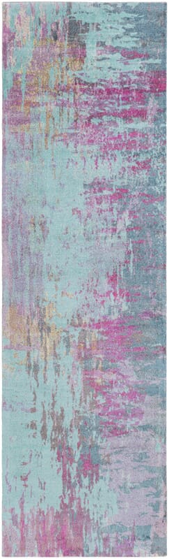 Surya Felicity Fct-8003 Bright Purple, Teal, Bright Pink Organic / Abstract Area Rug