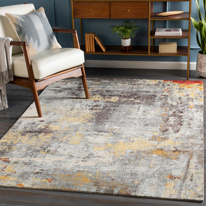 Surya Felicity Fct-8008 Charcoal, Medium Gray, Moss, Pale Blue Area Rug