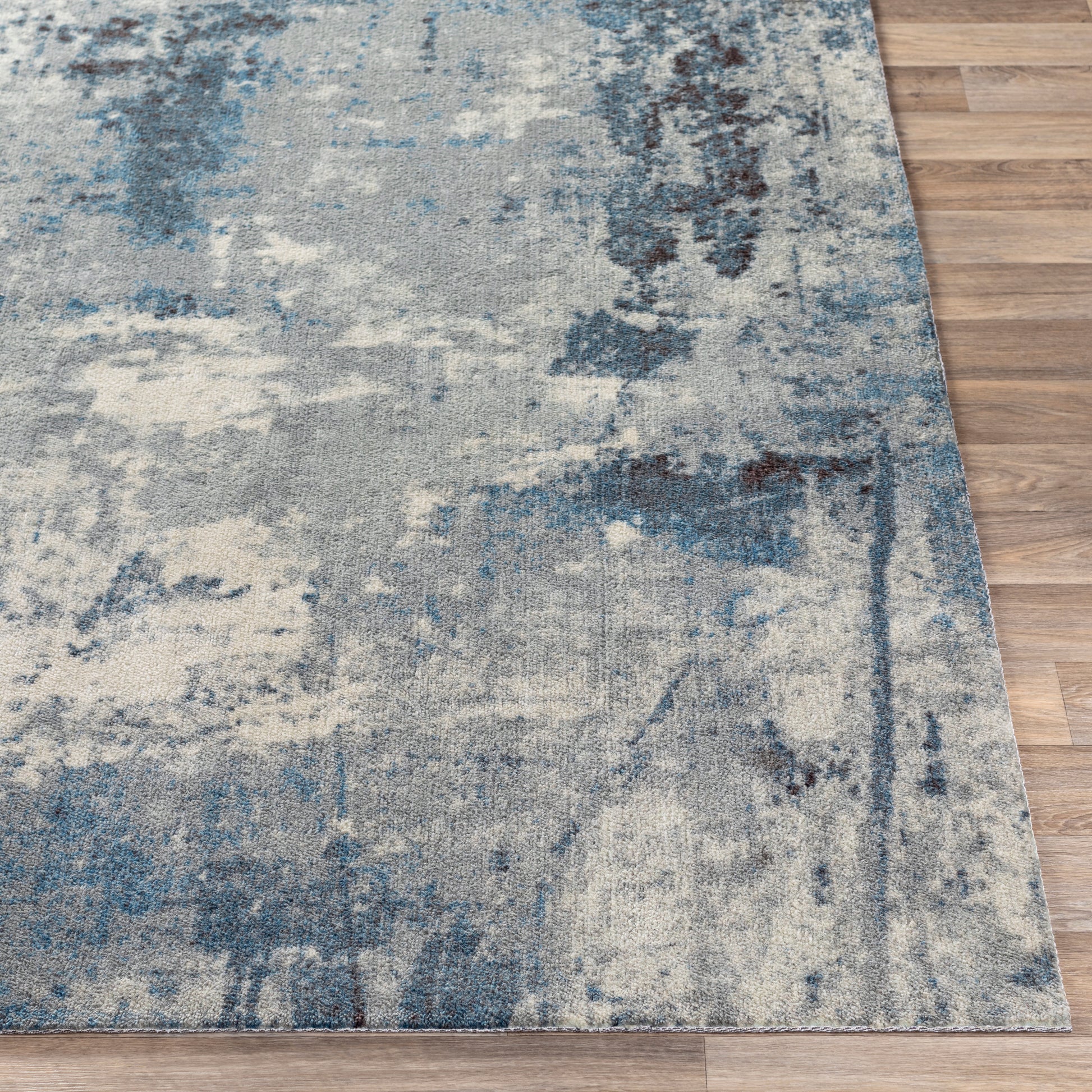 Surya Felicity Fct-8010 Bright Blue, Charcoal, Cream Area Rug