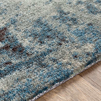 Surya Felicity Fct-8010 Bright Blue, Charcoal, Cream Area Rug