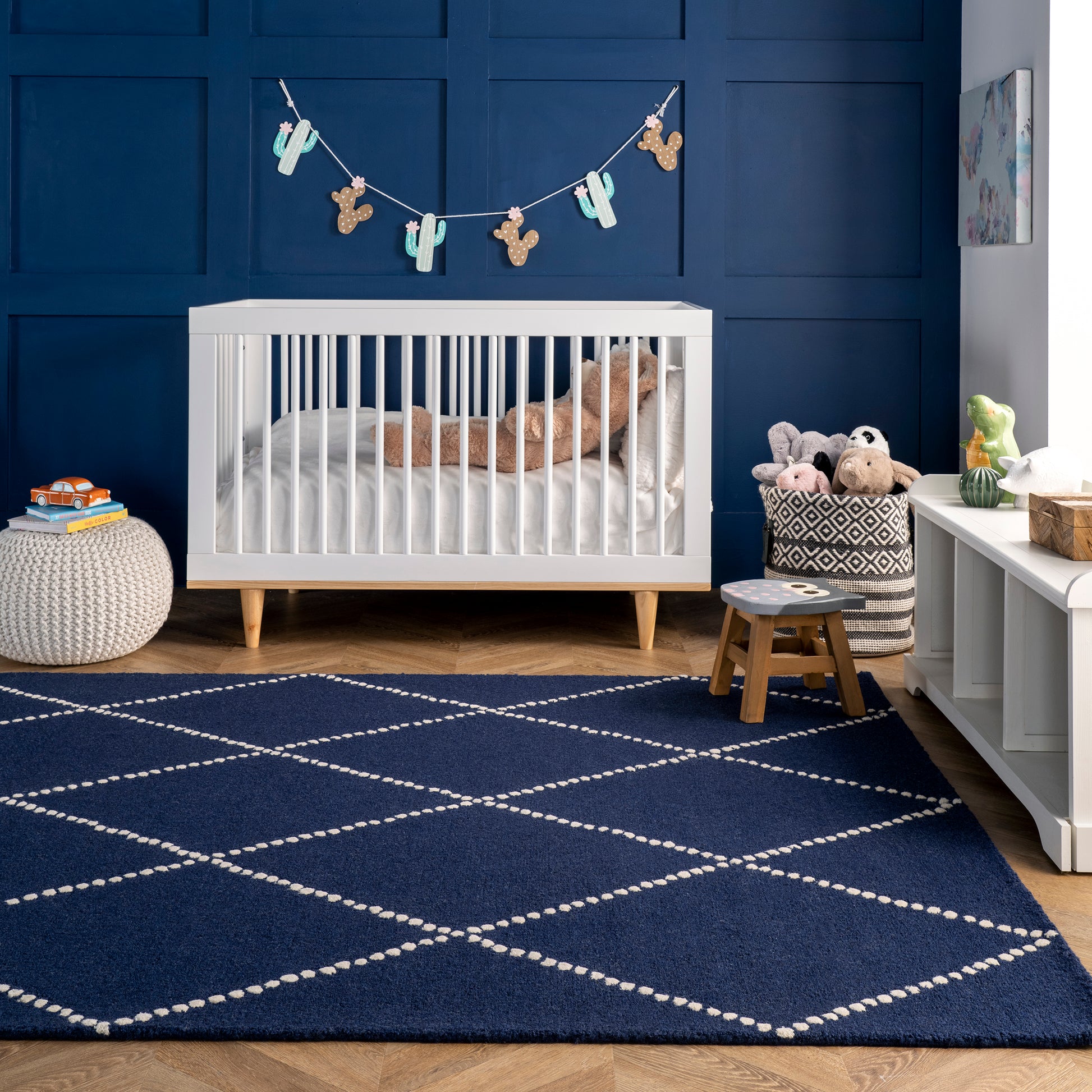 Nuloom Elvia Nel2746H Navy Area Rug