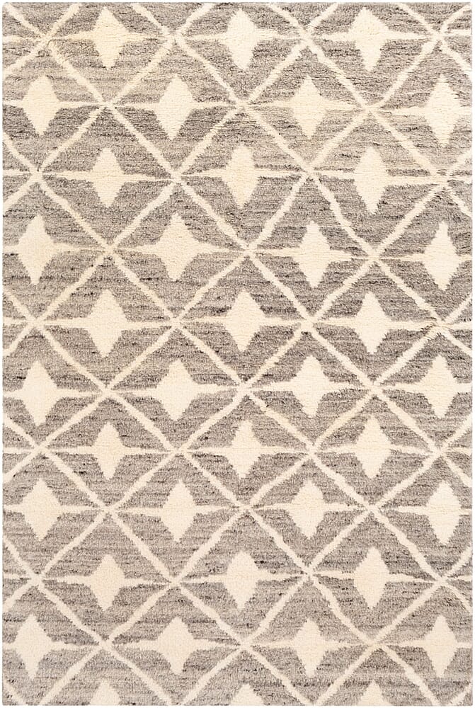 Surya Fez Fez-2303 Taupe, Cream, Dark Brown Geometric Area Rug