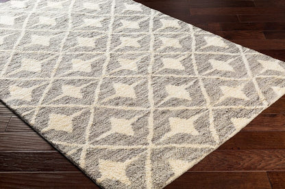 Surya Fez Fez-2303 Taupe, Cream, Dark Brown Geometric Area Rug