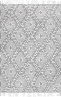 Nuloom Karsyn Tribal Eye Trellis Nka3406A Gray Area Rug