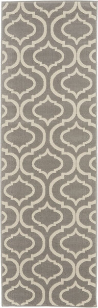 Nourison Jubilant Jub19 Grey Geometric Area Rug