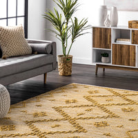 Nuloom Julianne Moroccan Nju3307D Yellow Area Rug