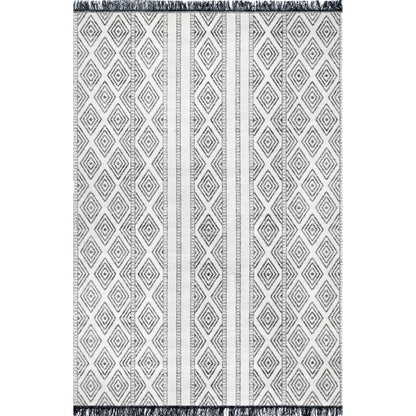 Nuloom Striped Miriam Nst1482B Gray Area Rug