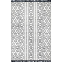 Nuloom Striped Miriam Nst1482B Gray Area Rug