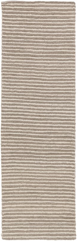 Surya Felix Fix-4000 Medium Gray, White Striped Area Rug