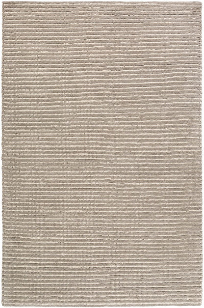 Surya Felix Fix-4000 Medium Gray, White Striped Area Rug