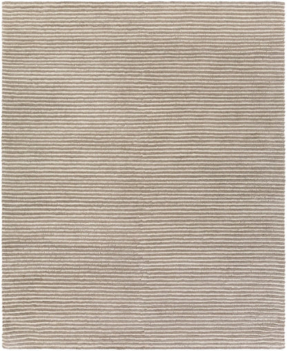 Surya Felix Fix-4000 Medium Gray, White Striped Area Rug