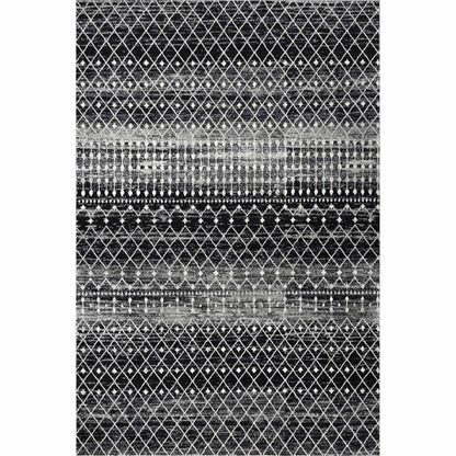 Nuloom Moroccan Blythe Nmo3123A Black Area Rug