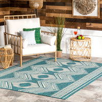 Nuloom Ranya Tribal Nra1766B Green Area Rug