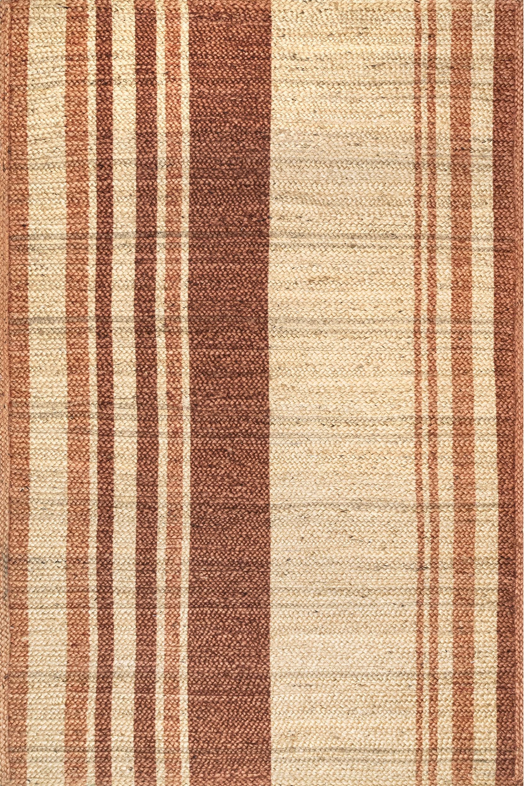 Nuloom Rubi Stripes Nru3432A Brown Area Rug