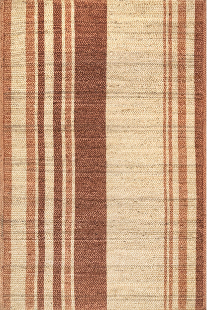 Nuloom Rubi Stripes Nru3432A Brown Area Rug