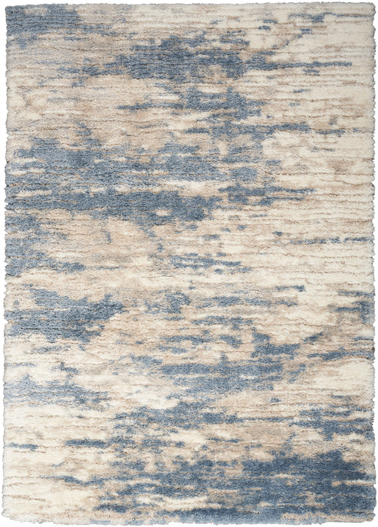 Nourison Dreamy Shag Drs10 Light Blue Grey Area Rug