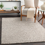 Surya Falcon Flc-8003 Camel, White, Dark Brown, Taupe Rugs.