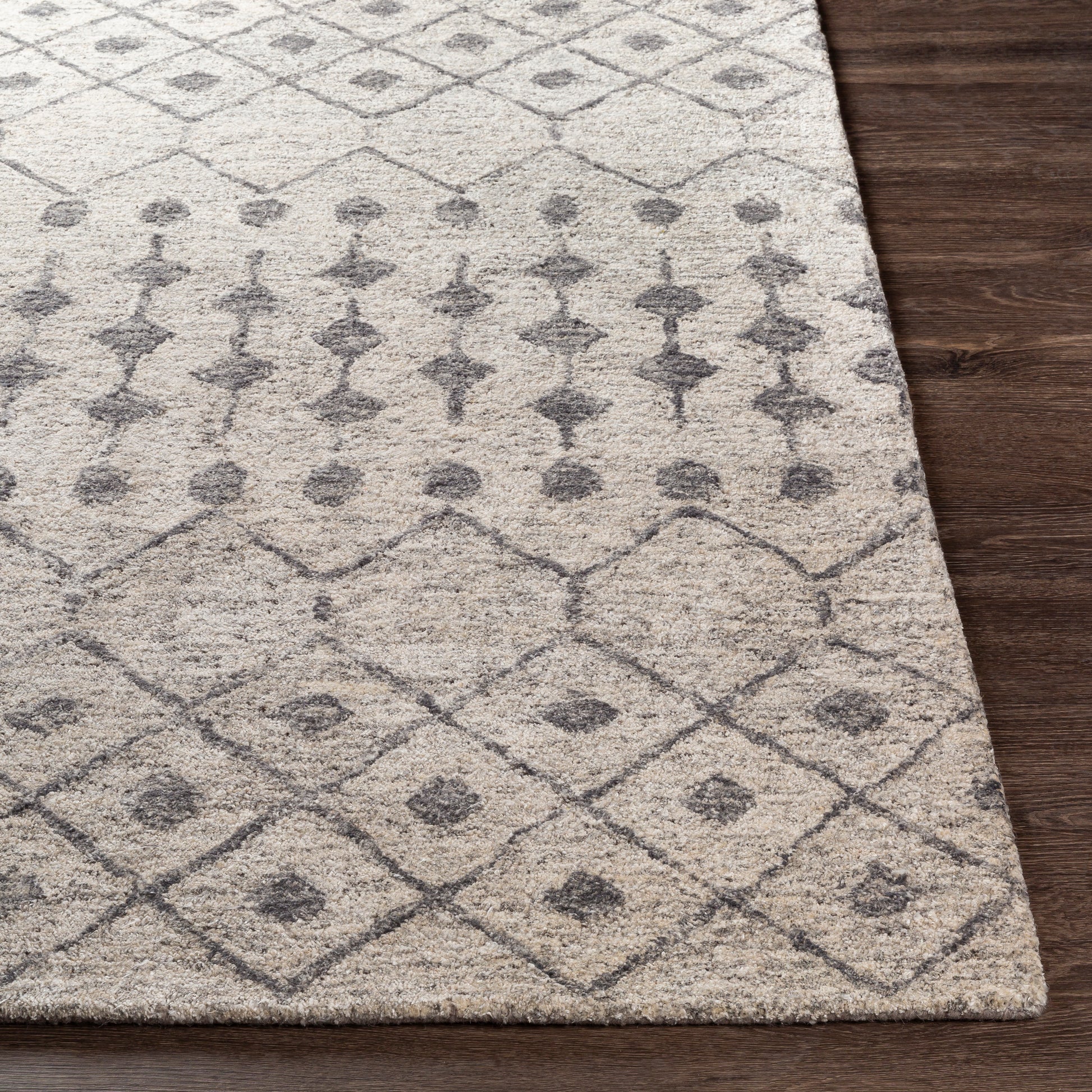 Surya Falcon Flc-8011 Ivory, Medium Gray, Light Gray Area Rug