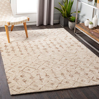 Surya Falcon Flc-8012 Ivory, Dark Brown, Taupe Area Rug