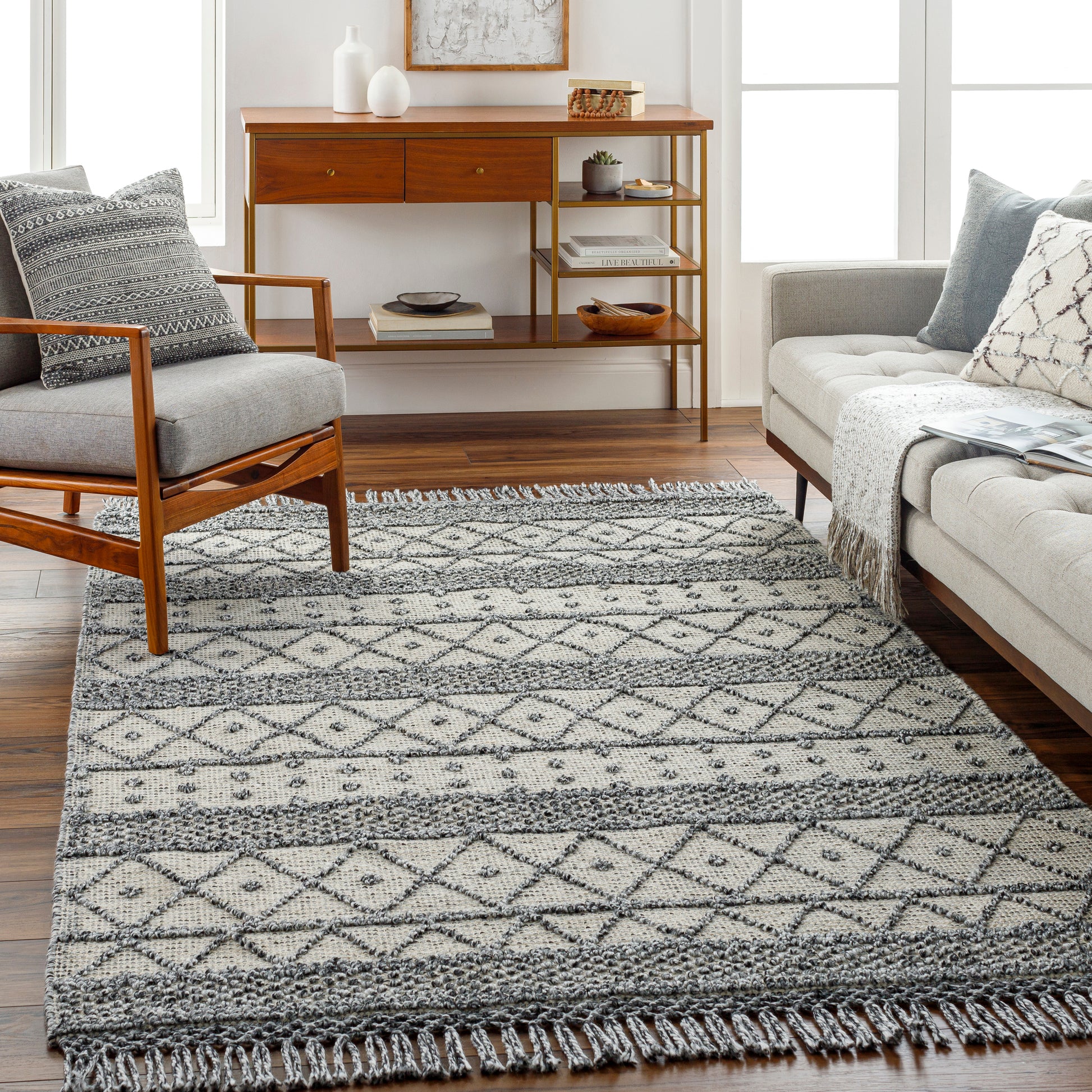 Surya Fleur Fle-2305 Beige Area Rug