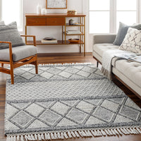 Surya Fleur Fle-2307 Grey Area Rug