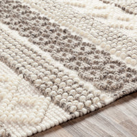 Surya Farmhouse Neutrals Fls-2301 Cream, Ivory, Charcoal, Khaki Area Rug