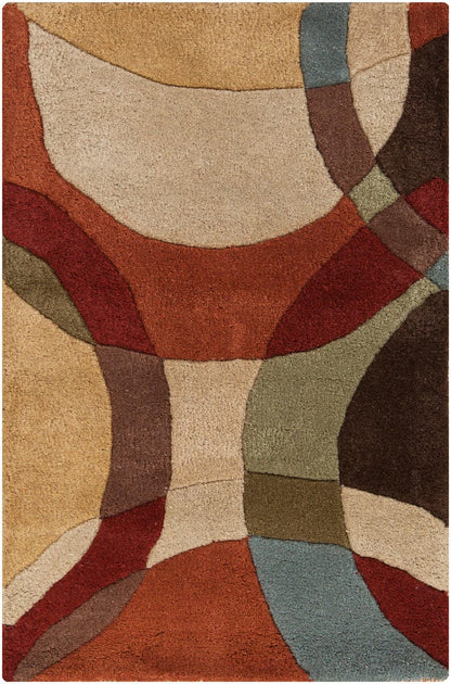 Surya Forum fm-7108 Chocolate / Gold / Red /  Geometric Area Rug