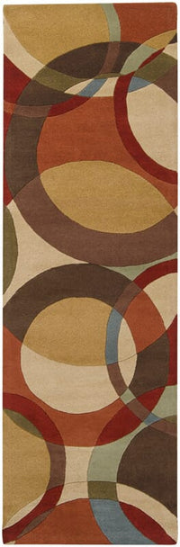 Surya Forum fm-7108 Chocolate / Gold / Red /  Geometric Area Rug