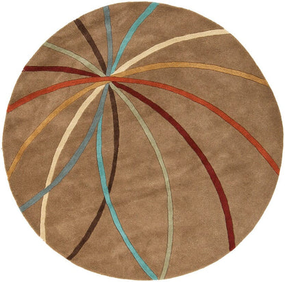 Surya Forum Fm-7140 Coral, Dark Brown Area Rug