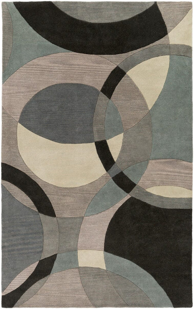 Surya Forum Fm-7193 Khaki, Teal, Charcoal, Black, Taupe Rugs.