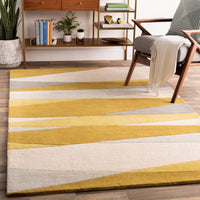 Surya Forum Fm-7203 Olive, Cream, Teal, Lime, Light Gray Geometric Area Rug