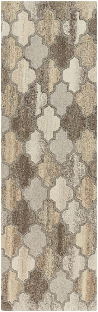 Surya Forum Fm-7208 Dark Brown, Charcoal, Taupe, Khaki Rugs.