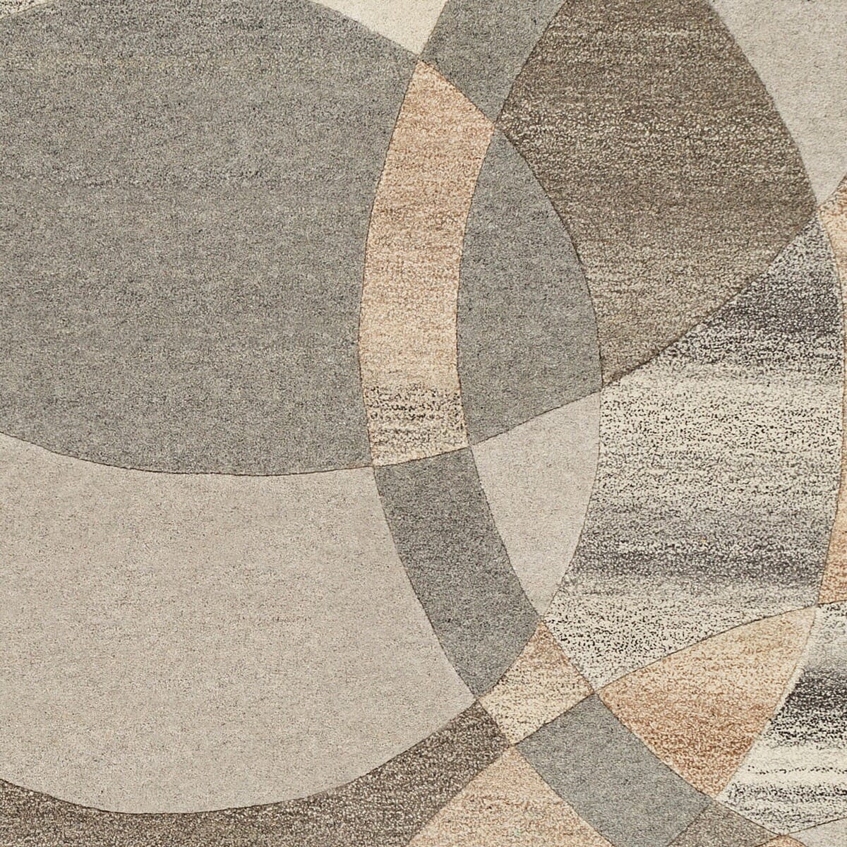 Surya Forum Fm-7210 Dark Brown, Charcoal, Taupe, Khaki Geometric Area Rug