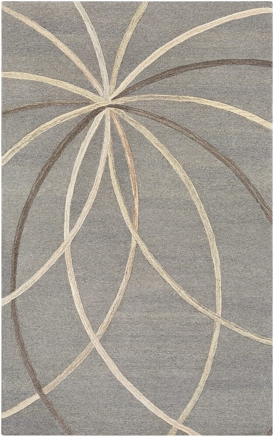 Surya Forum Fm-7217 Medium Gray, Cream, Camel Geometric Area Rug