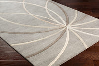 Surya Forum Fm-7217 Medium Gray, Cream, Camel Geometric Area Rug