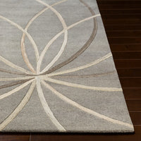 Surya Forum Fm-7217 Medium Gray, Cream, Camel Geometric Area Rug