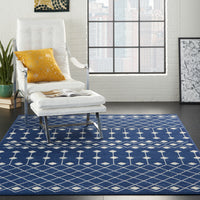 Nourison Grafix Grf37 Navy Area Rug