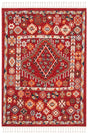 Safavieh Farmhouse Fmh814Q Red / Ivory Bohemian Area Rug