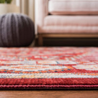 Safavieh Farmhouse Fmh814Q Red / Ivory Bohemian Area Rug