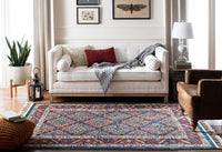 Safavieh Farmhouse Fmh820A Ivory / Navy Area Rug