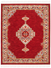 Safavieh Farmhouse Fmh830Q Creme / Red Area Rug