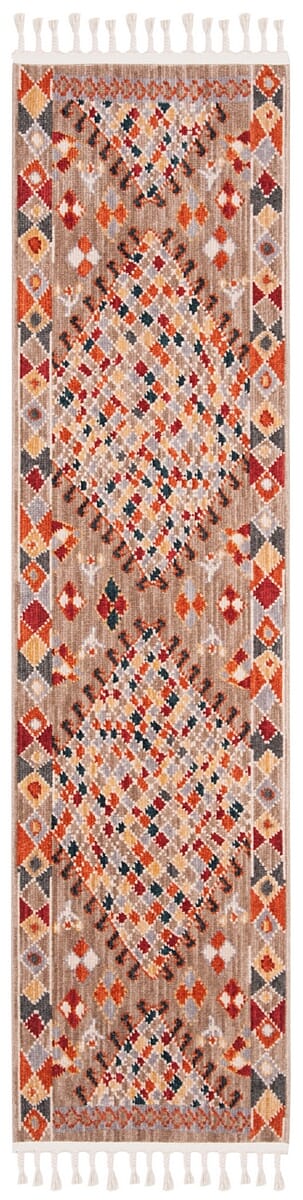 Safavieh Farmhouse Fmh852E Taupe / Navy Bohemian Area Rug